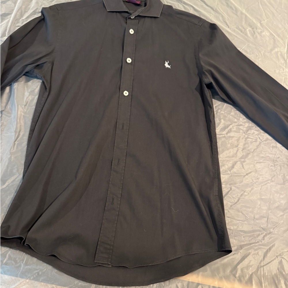 Men's Black Dress Shirt from Spain. XS